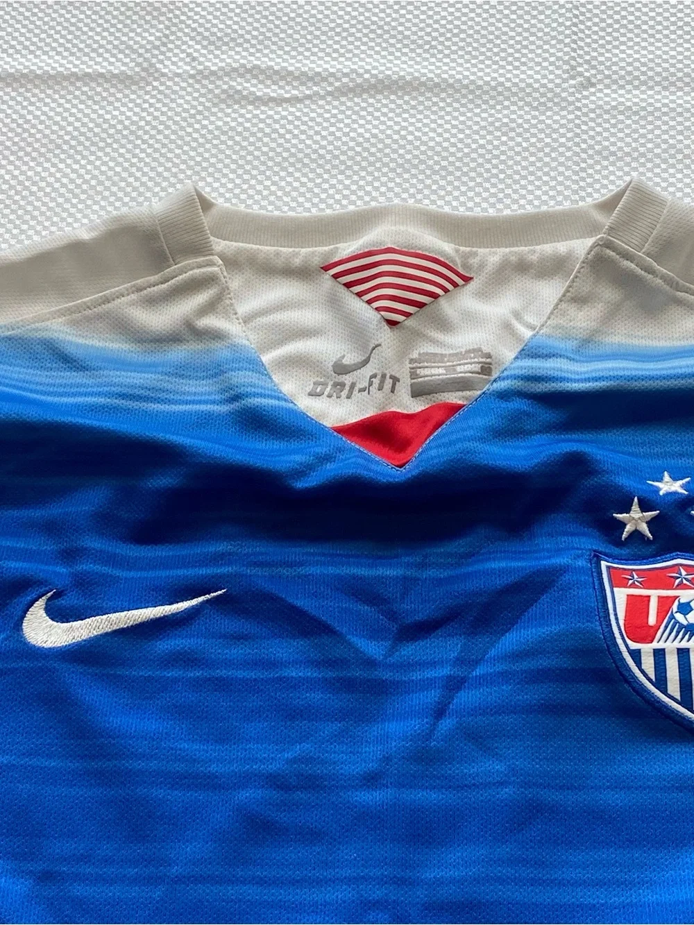 Nike Blue Gradient US Soccer Jersey 2015